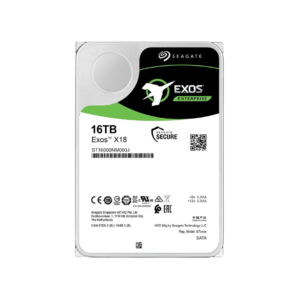 Seagate Exos 16TB (ST16000NM000J) Enterprise HDD X18 SATA 6Gb/s 512e/4Kn 7200 RPM 256MB Cache 3.5″ Internal Hard Drive