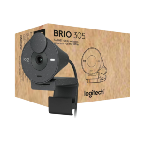Logitech Brio 305 Full HD 1080P Webcam with Privacy Shutter, Mono Noise Reduction Mics, USB-C, Auto Light Correction