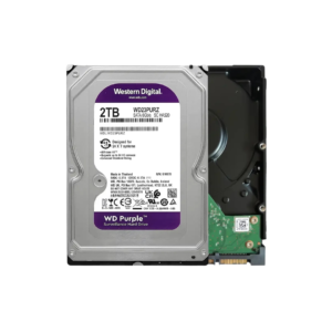 WD Purple WD23PURZ 2TB Hard Drive – 3.5″ Internal – SATA (SATA/600) – Conventional Magnetic Recording (CMR) Method – Video Surveillance System Device Supported